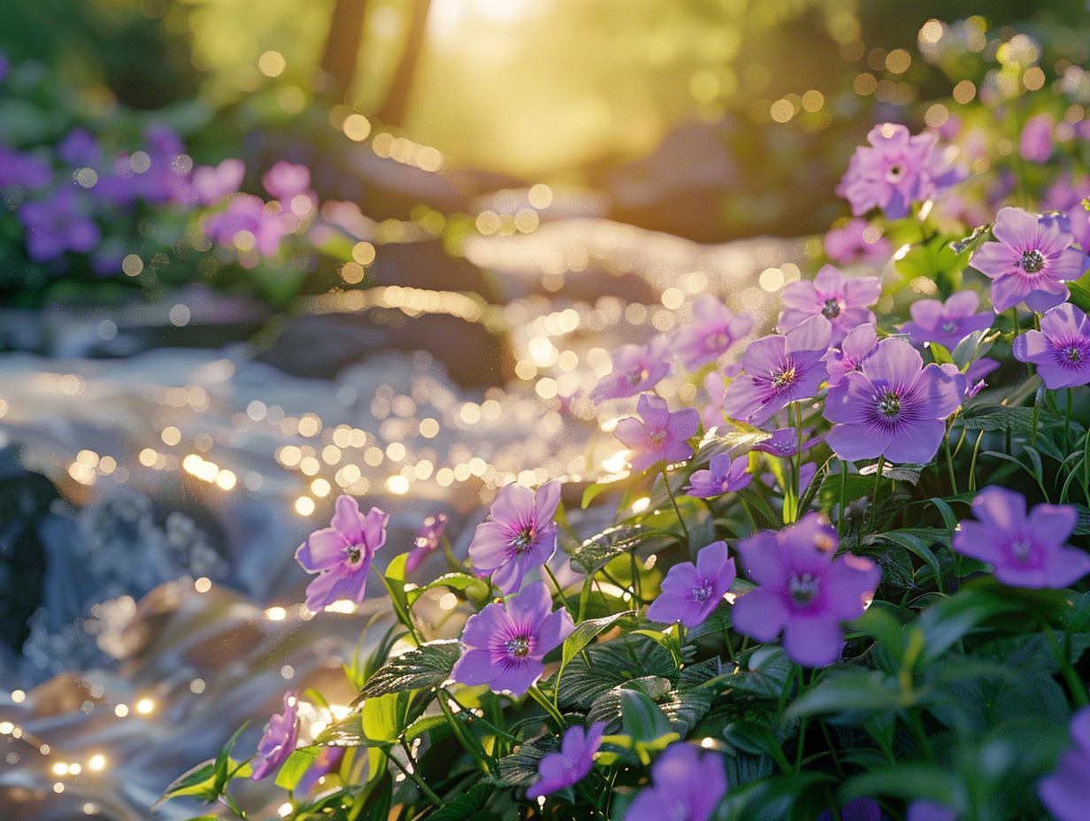 fleurs violettes